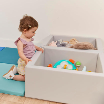 SoftZone Play Patch Activity Mat and Toy Bins, Beginner Playset, Assorted, 6-Piece