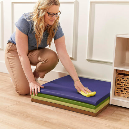 SoftZone Play Patch Activity Mat and Toy Bins, Beginner Playset, Assorted, 6-Piece