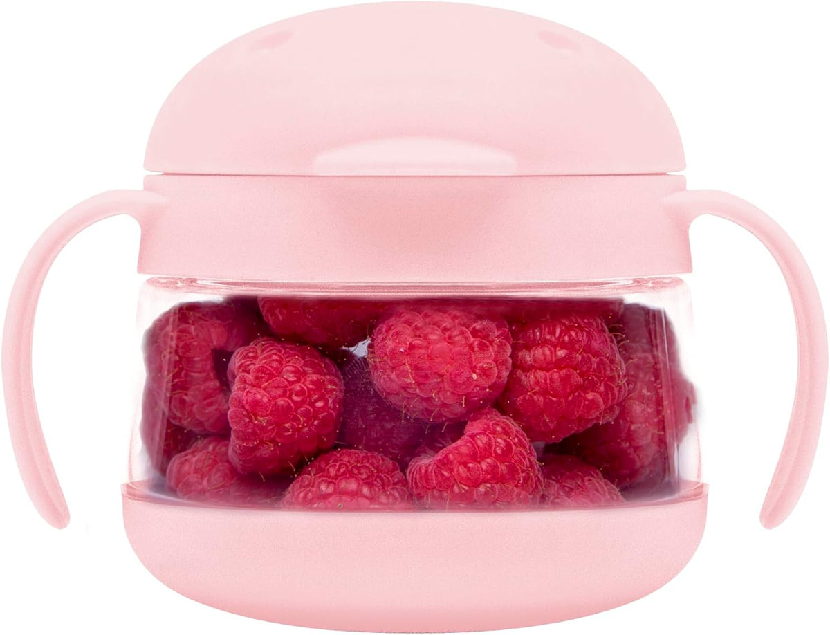 Tweat Snack Container for Kids & Toddlers, Blush Pink