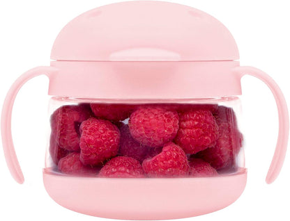 Tweat Snack Container for Kids & Toddlers, Blush Pink