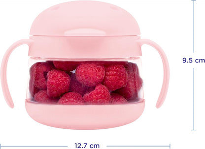 Tweat Snack Container for Kids & Toddlers, Blush Pink