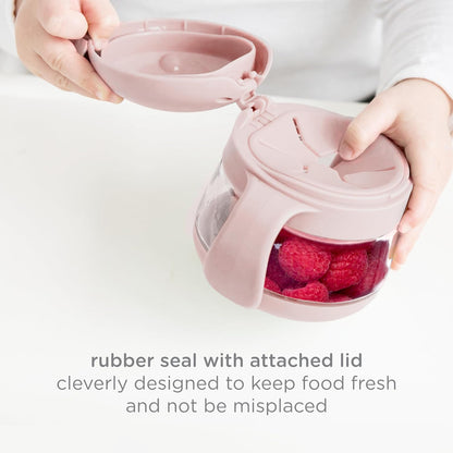 Tweat Snack Container for Kids & Toddlers, Blush Pink