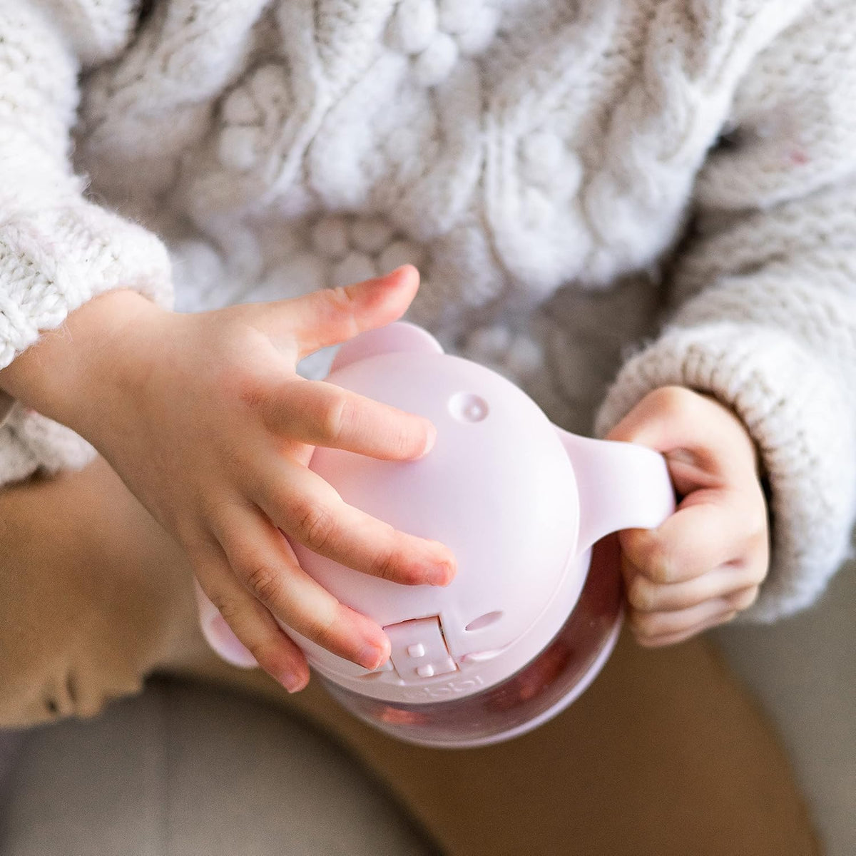 Tweat Snack Container for Kids & Toddlers, Blush Pink