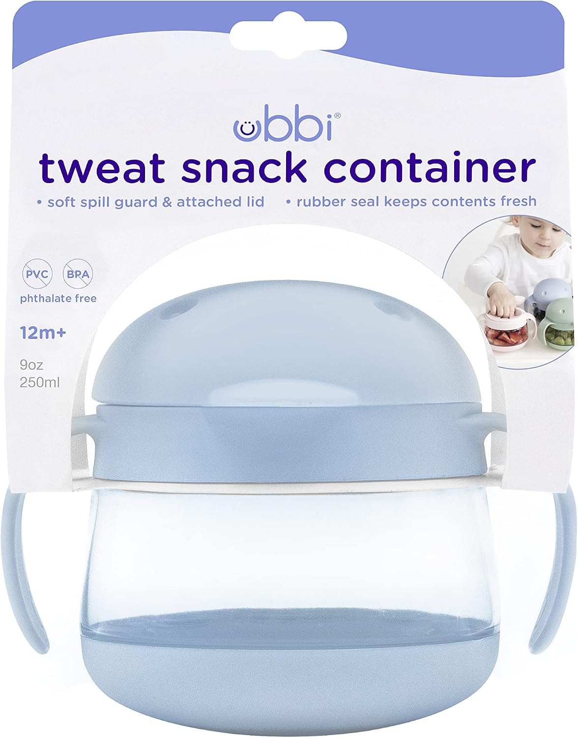 Tweat Snack Container for Kids & Toddlers, Blush Pink