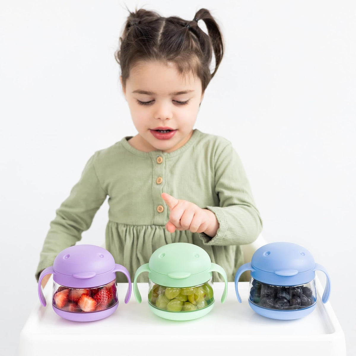 Tweat Snack Container for Kids & Toddlers, Blush Pink