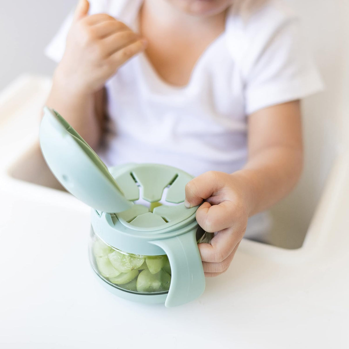 Tweat Snack Container for Kids & Toddlers, Blush Pink