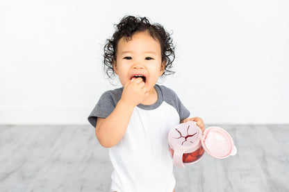 Tweat Snack Container for Kids & Toddlers, Blush Pink