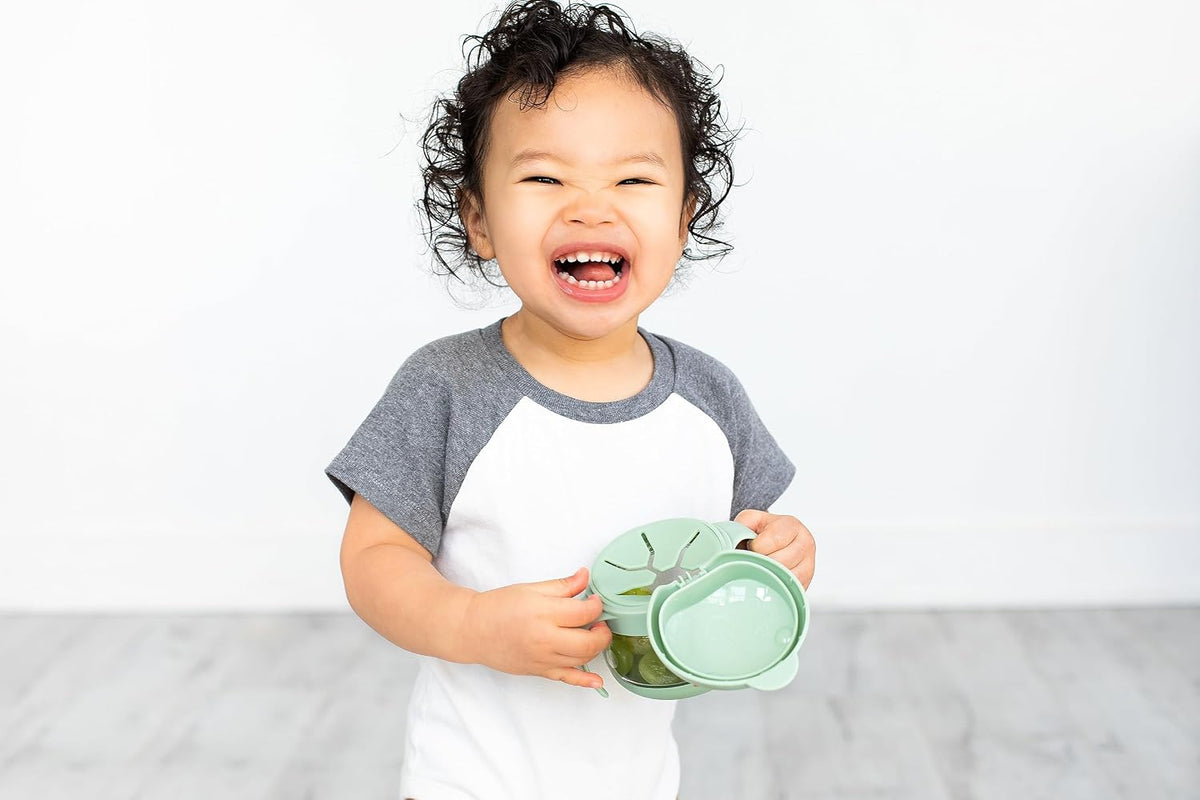 Tweat Snack Container for Kids & Toddlers, Blush Pink