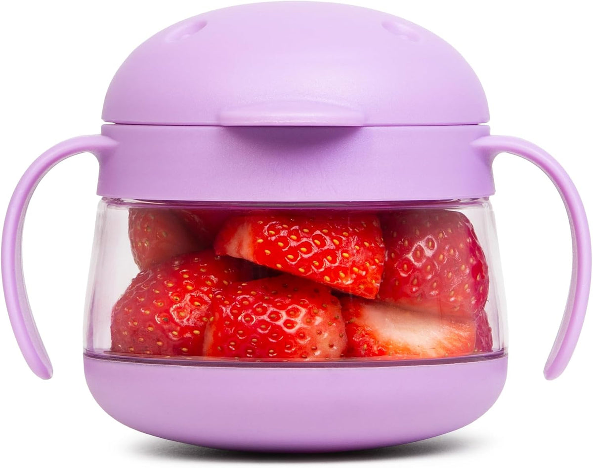 Tweat Snack Container for Kids & Toddlers, Blush Pink