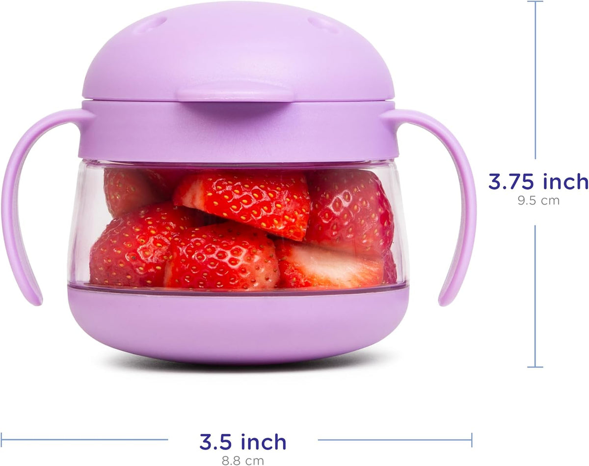 Tweat Snack Container for Kids & Toddlers, Blush Pink