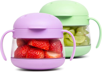 Tweat Snack Container for Kids & Toddlers, Blush Pink