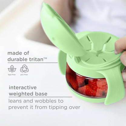Tweat Snack Container for Kids & Toddlers, Blush Pink