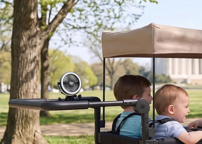 Jeep Portable LED Stroller Fan with Light & Flexible Legs