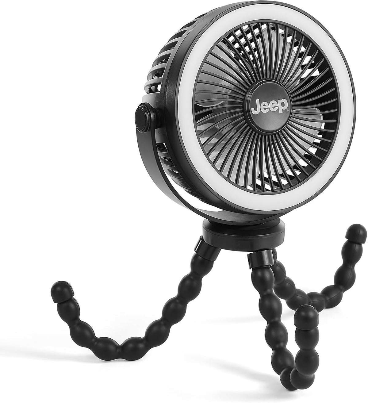 Jeep Portable LED Stroller Fan with Light & Flexible Legs