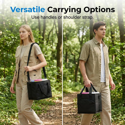 Family Size 4 Compartment Drink Bag, 2026 Tumbler Drink Bag Carrier with Adjustable Strap, Insulated Water Bottle Holder for Hiking, Walking, Sports, Travel