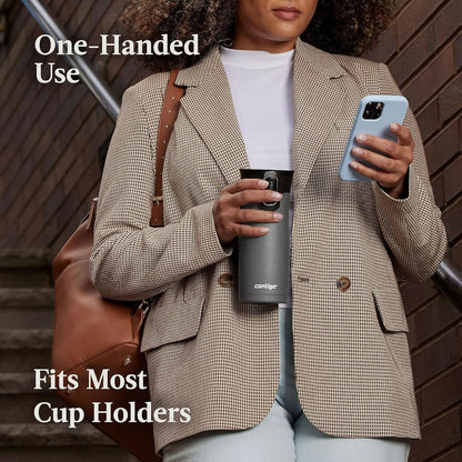 West Loop 2.0 Leak-Proof Spill-Proof Insulated Stainless Steel Travel Mug, 16oz., 2 Pack, Agave Metallic & Sake Metallic