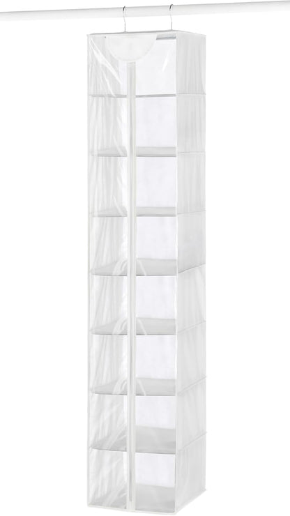 5 Section Closet Organizer - Hanging Shelves with Sturdy Metal Frame