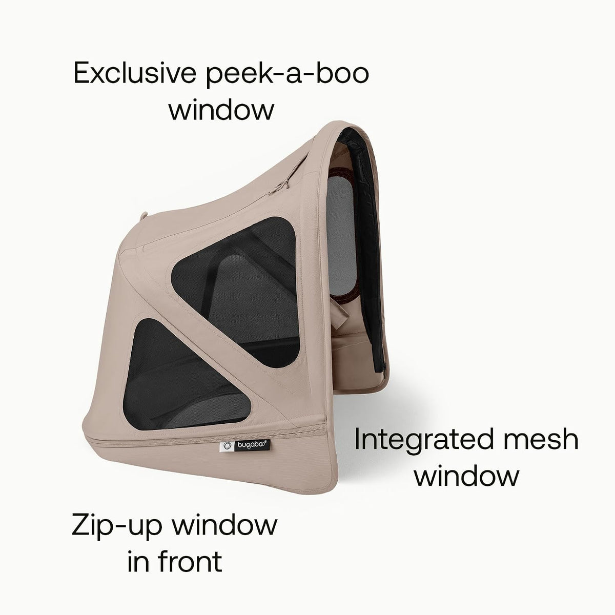 Breezy Sun Canopy with Mosquito Net for Donkey Strollers - Desert Taupe