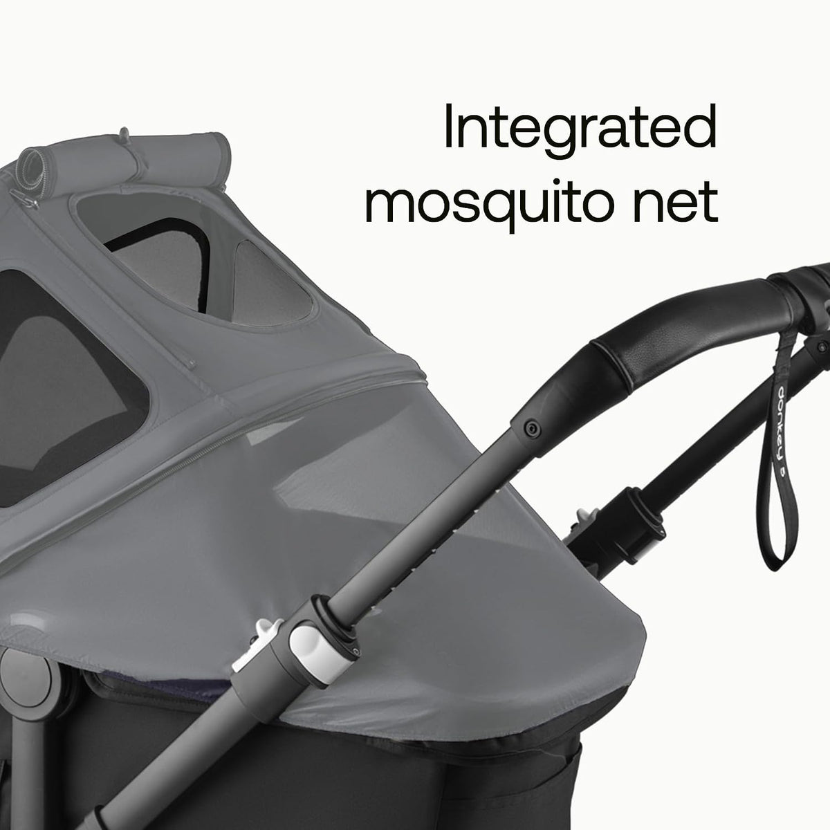 Breezy Sun Canopy with Mosquito Net for Donkey Strollers - Desert Taupe