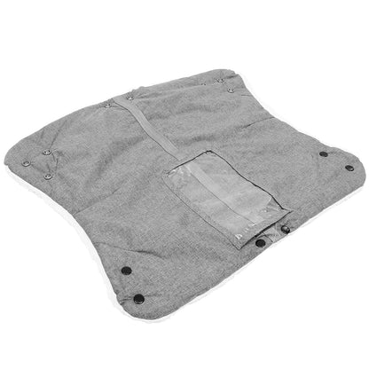 Windproof Winter Stroller Hand Muff with Detachable Design, Insulated Cotton Pushchair Hand Muff for Outdoor Use, Warm and Thickened Stroller Gloves for Men and Women