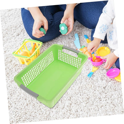 Clothes Storage Basket Home Storage Container Toy Organizer Baskets for Shelves Lid