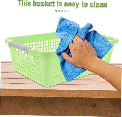 Clothes Storage Basket Home Storage Container Toy Organizer Baskets for Shelves Lid