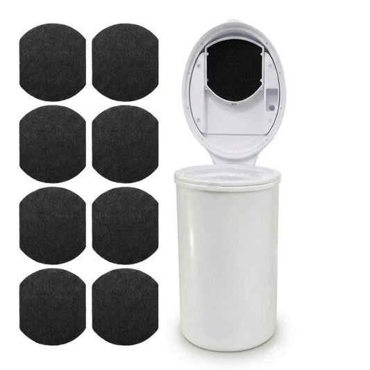 8 Pack Diaper Pail Deodorizer Refills Compatible with Ubbi Diaper Pail, Activated Charcoal Odor Absorbing Carbon Filters for Baby Diaper Trash Can, Helps Control Odors & Keep Home Fresh