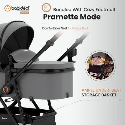 Baby Stroller for Newborn and Toddler,One-Hand Fold