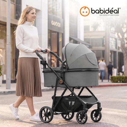 Baby Stroller for Newborn and Toddler,One-Hand Fold