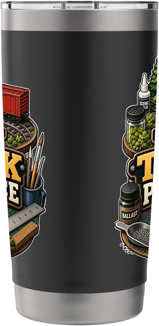 TINY TRACK PATIENCE Hobby Table Calm Stainless Steel Insulated Tumbler