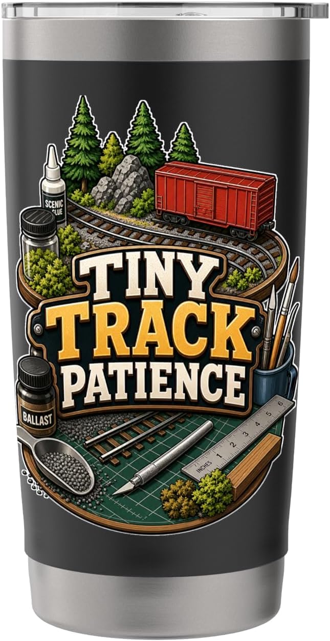 TINY TRACK PATIENCE Hobby Table Calm Stainless Steel Insulated Tumbler