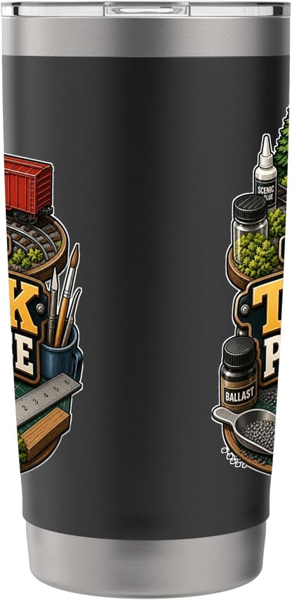 TINY TRACK PATIENCE Hobby Table Calm Stainless Steel Insulated Tumbler