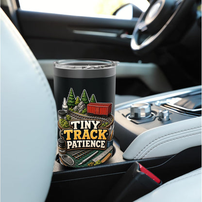 TINY TRACK PATIENCE Hobby Table Calm Stainless Steel Insulated Tumbler