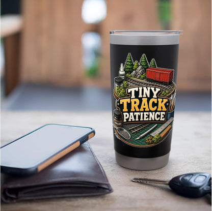 TINY TRACK PATIENCE Hobby Table Calm Stainless Steel Insulated Tumbler