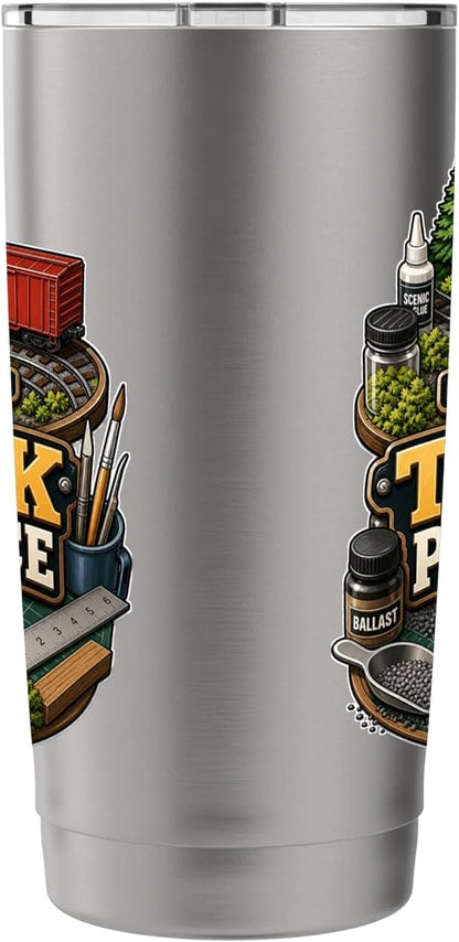 TINY TRACK PATIENCE Hobby Table Calm Stainless Steel Insulated Tumbler