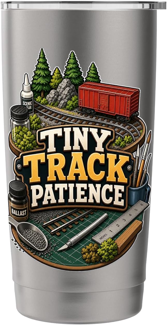 TINY TRACK PATIENCE Hobby Table Calm Stainless Steel Insulated Tumbler
