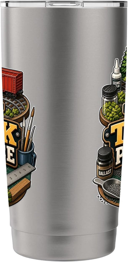 TINY TRACK PATIENCE Hobby Table Calm Stainless Steel Insulated Tumbler