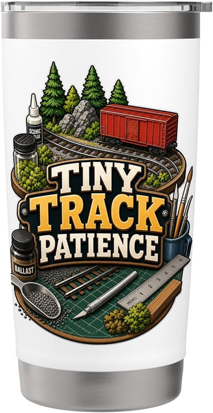 TINY TRACK PATIENCE Hobby Table Calm Stainless Steel Insulated Tumbler