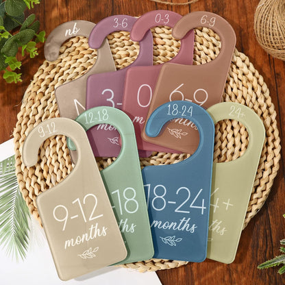 Acrylic Baby Closet Dividers Boho Hanging Acrylic Infant Clothes Hanger Separators Baby Closet Organizers Thicken Babies Wardrobe Organizers for Home Nursery Supplies, 6.7 x 3 Inch, 8 Pcs