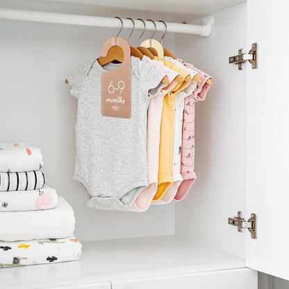 Acrylic Baby Closet Dividers Boho Hanging Acrylic Infant Clothes Hanger Separators Baby Closet Organizers Thicken Babies Wardrobe Organizers for Home Nursery Supplies, 6.7 x 3 Inch, 8 Pcs
