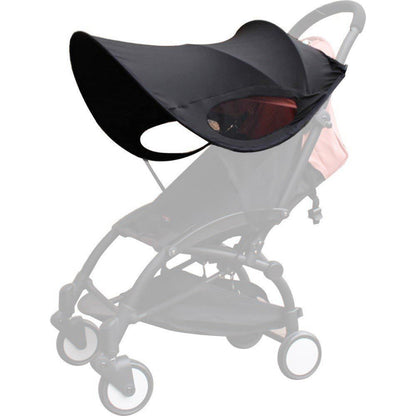 Baby Stroller Sun Shade Universal UV Protection Stroller Sunscreen Cover Pushchair Blackout Canopy Windshield Shade Extender (Only Sun Cover)
