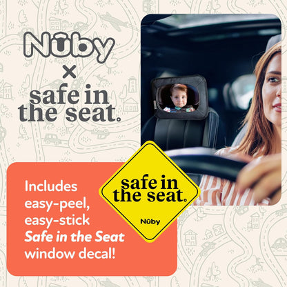 Nuby x Safe in the Seat Backseat Baby Mirror