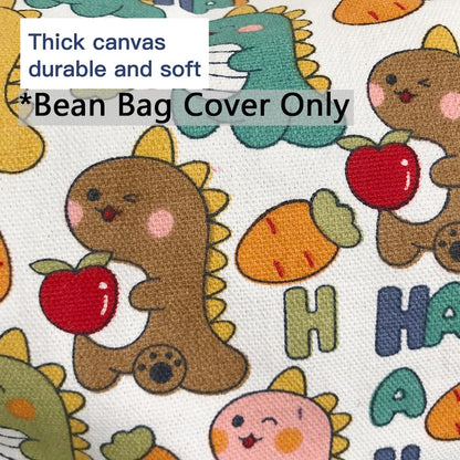 Stuffed Animal Storage Bean Bag Cover, 27" Velvet Toy Organizer