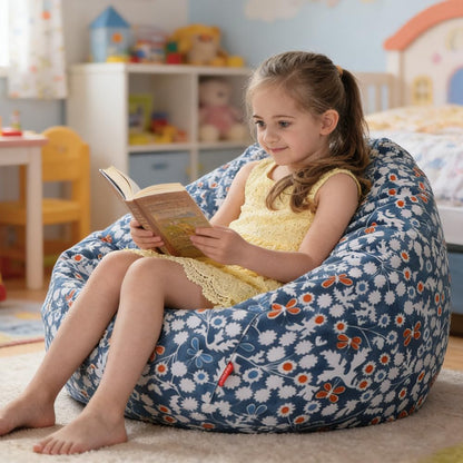 Stuffed Animal Storage Bean Bag Cover, 27" Velvet Toy Organizer