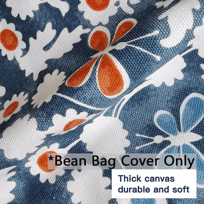 Stuffed Animal Storage Bean Bag Cover, 27" Velvet Toy Organizer