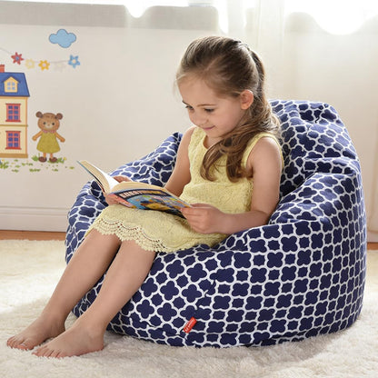 Stuffed Animal Storage Bean Bag Cover, 27" Velvet Toy Organizer