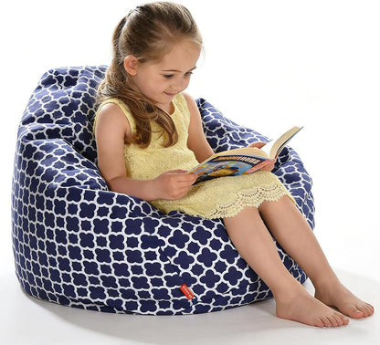 Stuffed Animal Storage Bean Bag Cover, 27" Velvet Toy Organizer