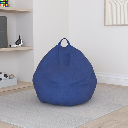 Stuffed Animal Storage Bean Bag Cover, 27" Velvet Toy Organizer