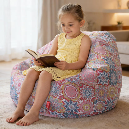 Stuffed Animal Storage Bean Bag Cover, 27" Velvet Toy Organizer