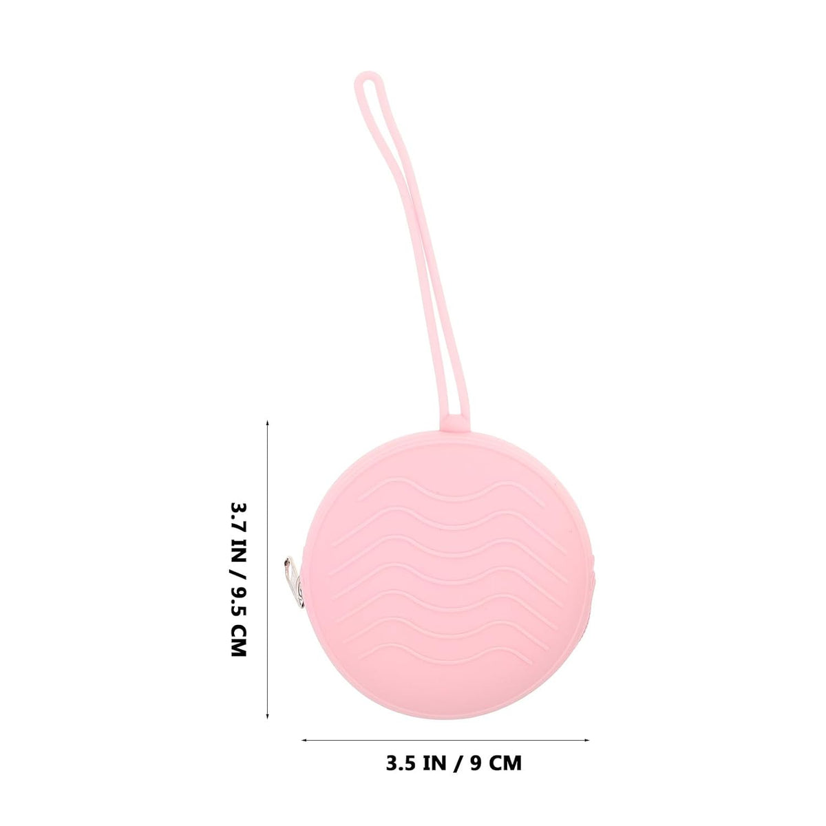 Silicone Pacifier Holder Case Portable Newborn Pacifier Storage Pouch with Strap for Boys Travel Soother Container in Mica Gray, Sakura Pink, Lilac Purple